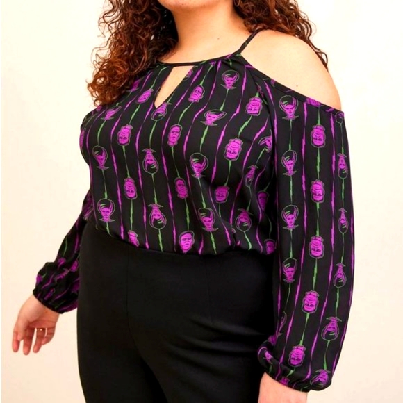 torrid Tops - ❤️NWT VINTAGE TORRID BLOUSE BRIDE OF FRANKENSTEIN UNIVERSAL MONSTERS HALLOWEEN